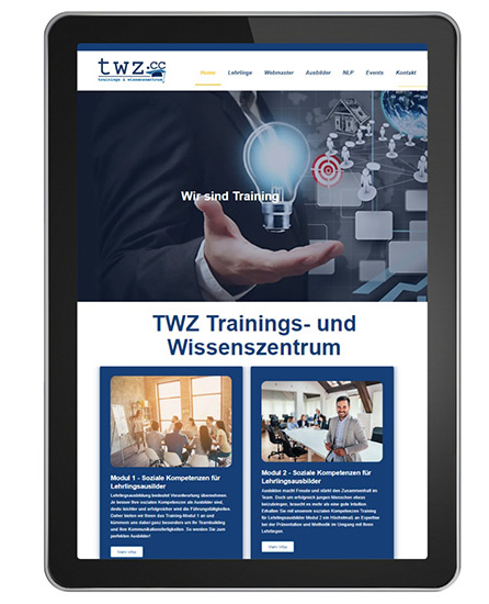 Referenz TWZ in Tirol - Website